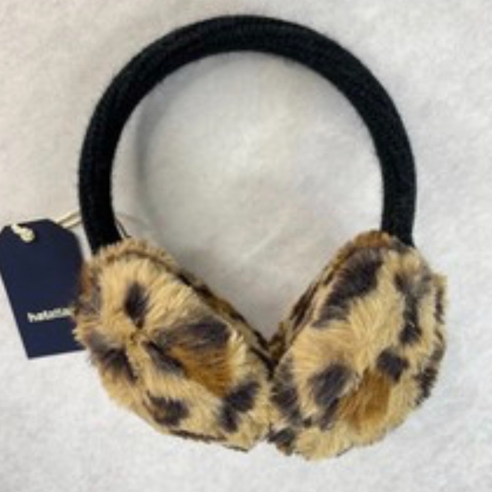Hat Attack Leopard Print Faux Fur Earmuffs